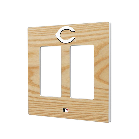 Cincinnati Reds Wood Bat Hidden-Screw Light Switch Plate-3