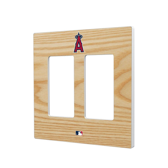 Los Angeles Angels Wood Bat Hidden-Screw Light Switch Plate-3