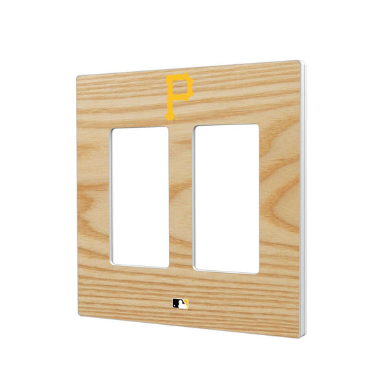 Pittsburgh Pirates Wood Bat Hidden-Screw Light Switch Plate-3