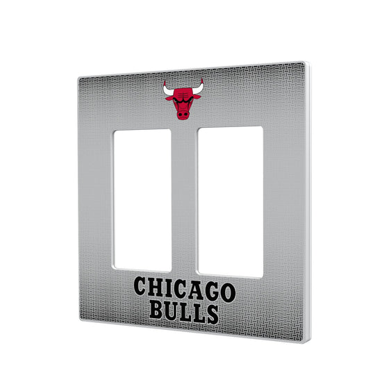 Chicago Bulls Linen Hidden-Screw Light Switch Plate-3