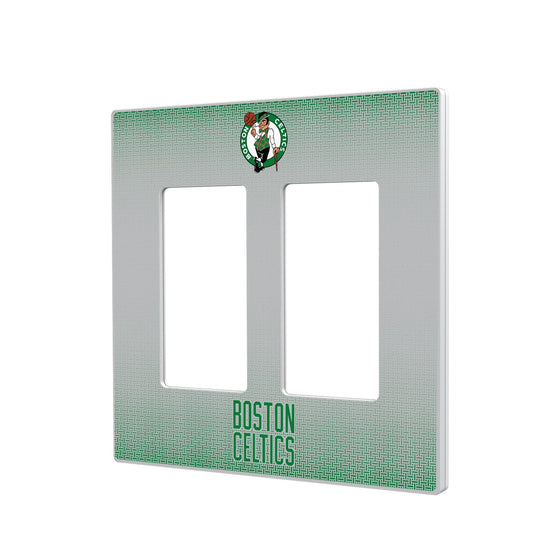 Boston Celtics Linen Hidden-Screw Light Switch Plate-3