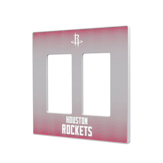 Houston Rockets Linen Hidden-Screw Light Switch Plate-3