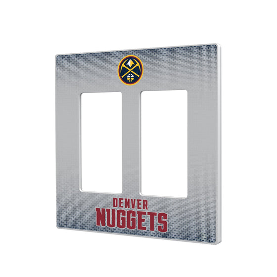 Denver Nuggets Linen Hidden-Screw Light Switch Plate-3