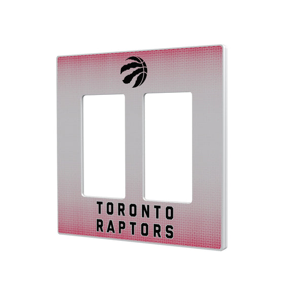 Toronto Raptors Linen Hidden-Screw Light Switch Plate-3