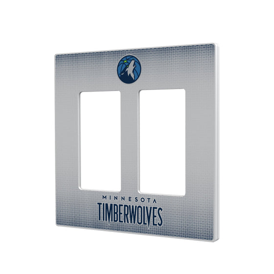 Minnesota Timberwolves Linen Hidden-Screw Light Switch Plate-3