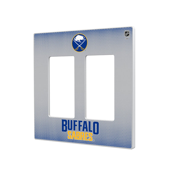 Buffalo Sabres Linen Hidden-Screw Light Switch Plate-3