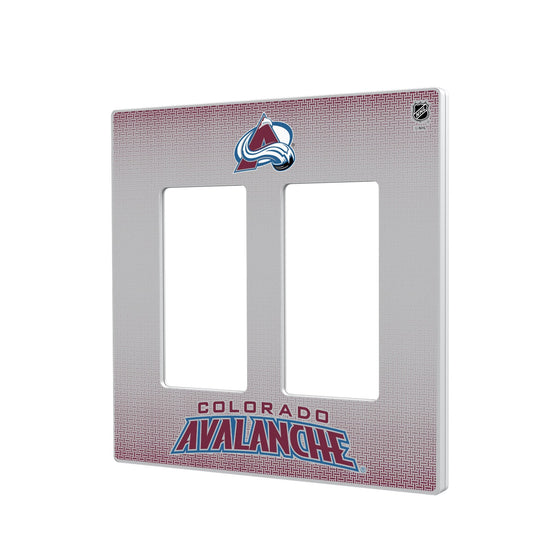 Colorado Avalanche Linen Hidden-Screw Light Switch Plate-3