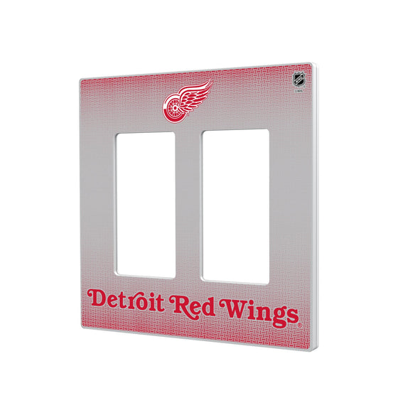 Detroit Red Wings Linen Hidden-Screw Light Switch Plate-3