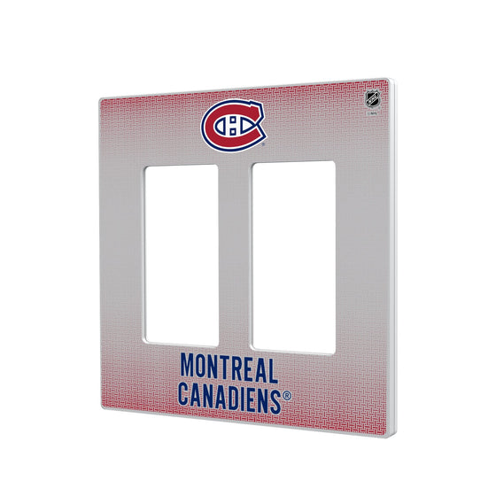 Montreal Canadiens Linen Hidden-Screw Light Switch Plate-3