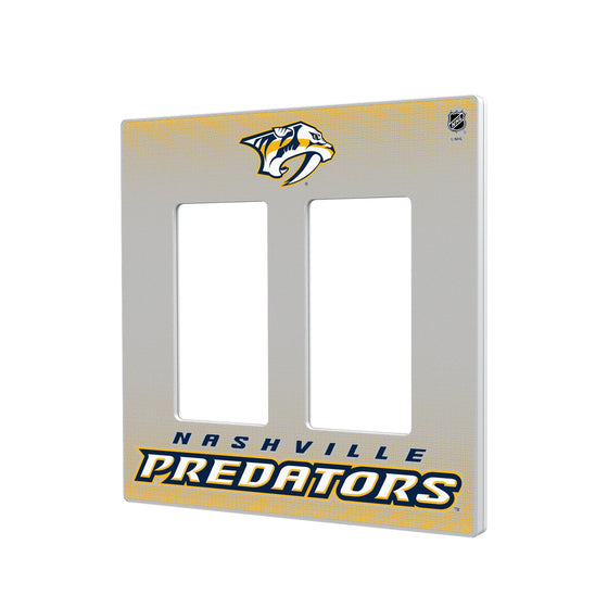 Nashville Predators Linen Hidden-Screw Light Switch Plate-3