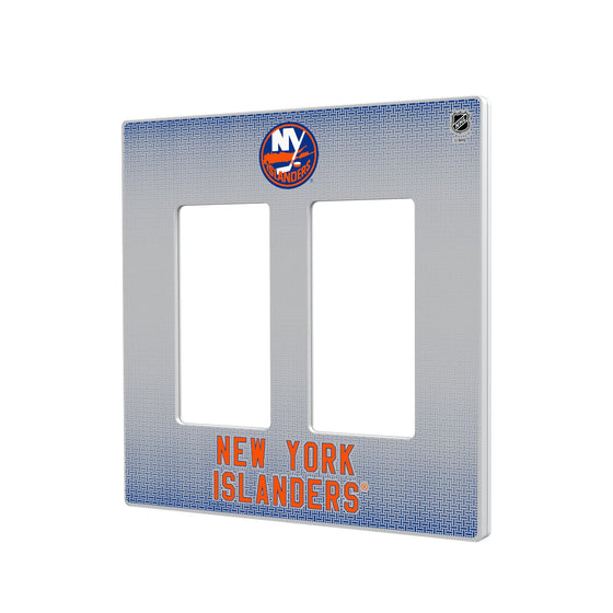 New York Islanders Linen Hidden-Screw Light Switch Plate-3