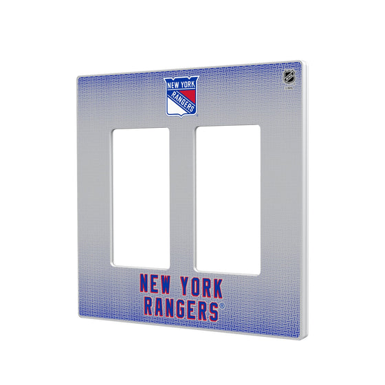 New York Rangers Linen Hidden-Screw Light Switch Plate-3