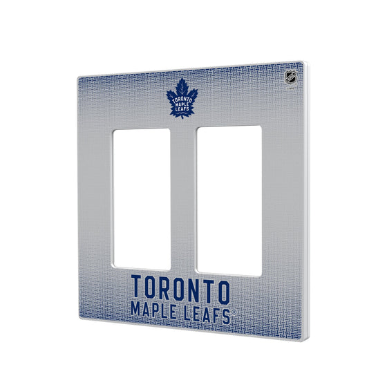 Toronto Maple Leafs Linen Hidden-Screw Light Switch Plate-3