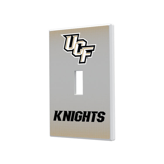 Central Florida Golden Knights Linen Hidden-Screw Light Switch Plate-0