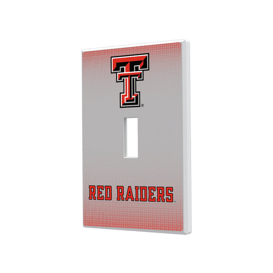 Texas Tech Red Raiders Linen Hidden-Screw Light Switch Plate-0