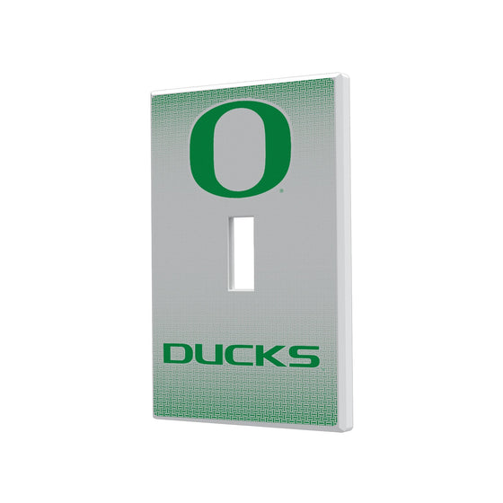 Oregon Ducks Linen Hidden-Screw Light Switch Plate-0