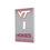 Virginia Tech Hokies Linen Hidden-Screw Light Switch Plate-0