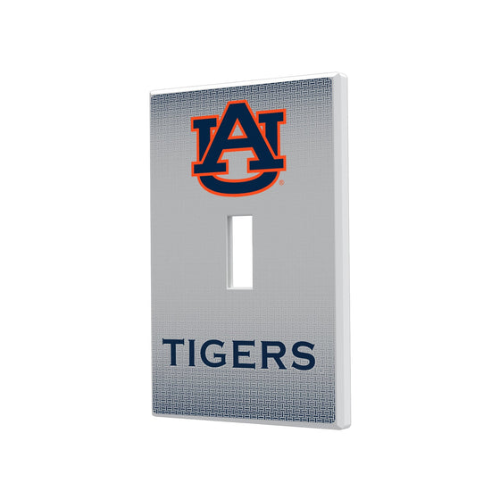 Auburn Tigers Linen Hidden-Screw Light Switch Plate-0