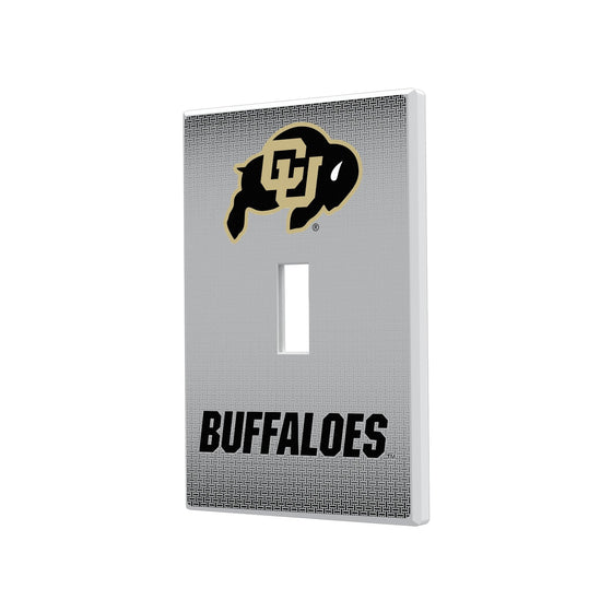 Colorado Buffaloes Linen Hidden-Screw Light Switch Plate-0