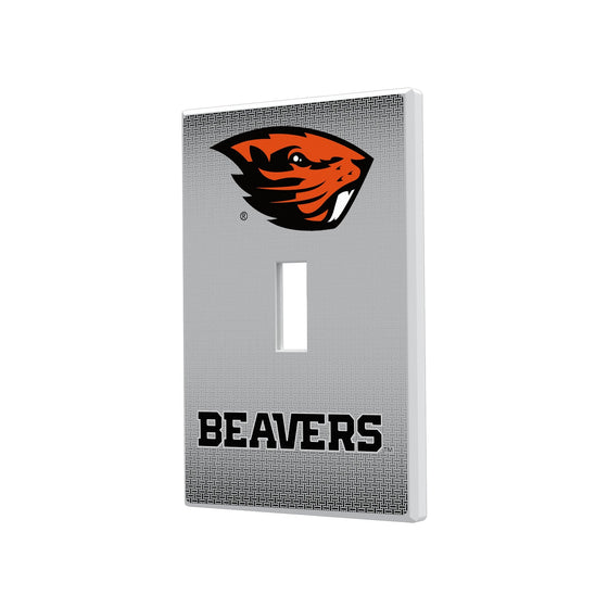 Oregon State Beavers Linen Hidden-Screw Light Switch Plate-0