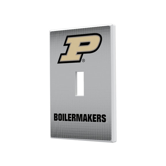 Purdue Boilermakers Linen Hidden-Screw Light Switch Plate-0