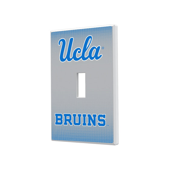UCLA Bruins Linen Hidden-Screw Light Switch Plate-0