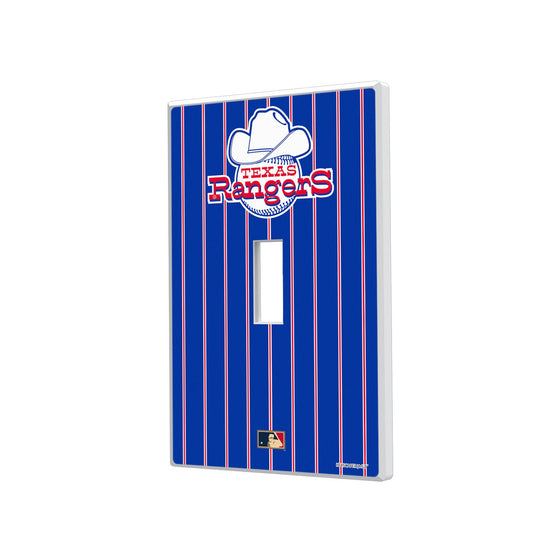 Texas Rangers 1972-1980 - Cooperstown Collection Pinstripe Hidden-Screw Light Switch Plate-0