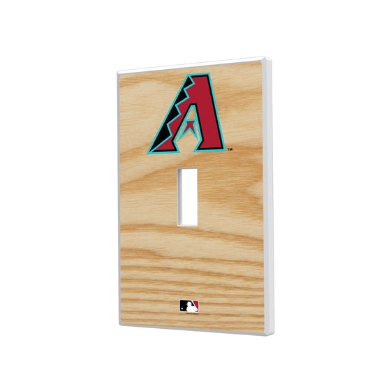 Arizona Diamondbacks Baseball Bat Hidden-Screw Light Switch Plate-0