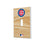 Chicago Cubs Wood Bat Hidden-Screw Light Switch Plate-0