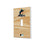 Miami Marlins Wood Bat Hidden-Screw Light Switch Plate-0