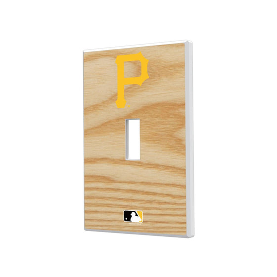 Pittsburgh Pirates Wood Bat Hidden-Screw Light Switch Plate-0