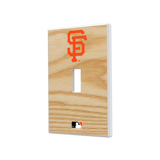 San Francisco Giants Wood Bat Hidden-Screw Light Switch Plate-0