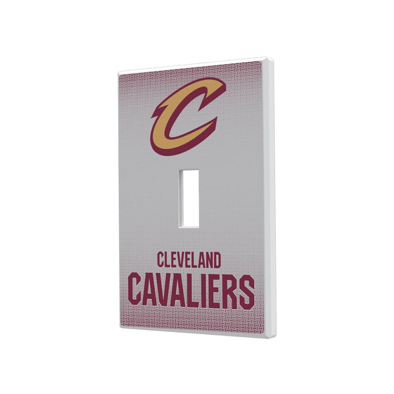 Cleveland Cavaliers Linen Hidden-Screw Light Switch Plate-0