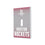 Houston Rockets Linen Hidden-Screw Light Switch Plate-0