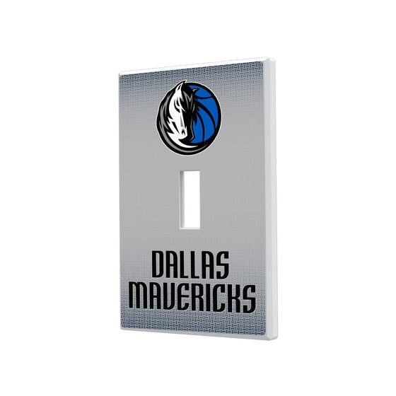 Dallas Mavericks Linen Hidden-Screw Light Switch Plate-0