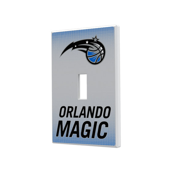 Orlando Magic Linen Hidden-Screw Light Switch Plate-0