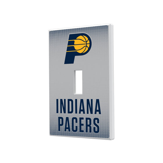 Indiana Pacers Linen Hidden-Screw Light Switch Plate-0