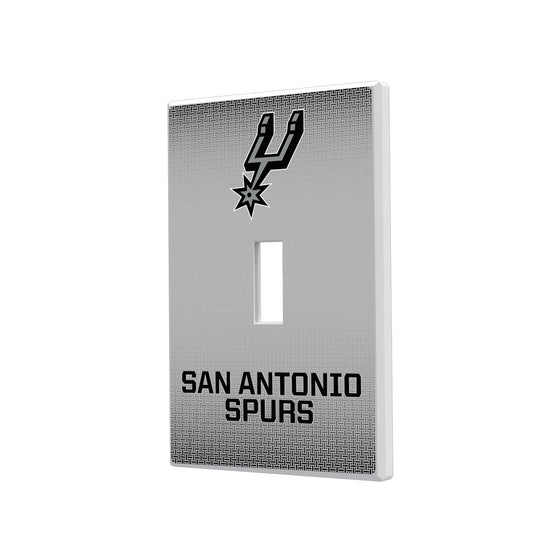 San Antonio Spurs Linen Hidden-Screw Light Switch Plate-0