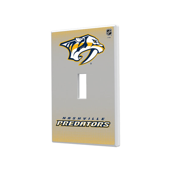 Nashville Predators Linen Hidden-Screw Light Switch Plate-0