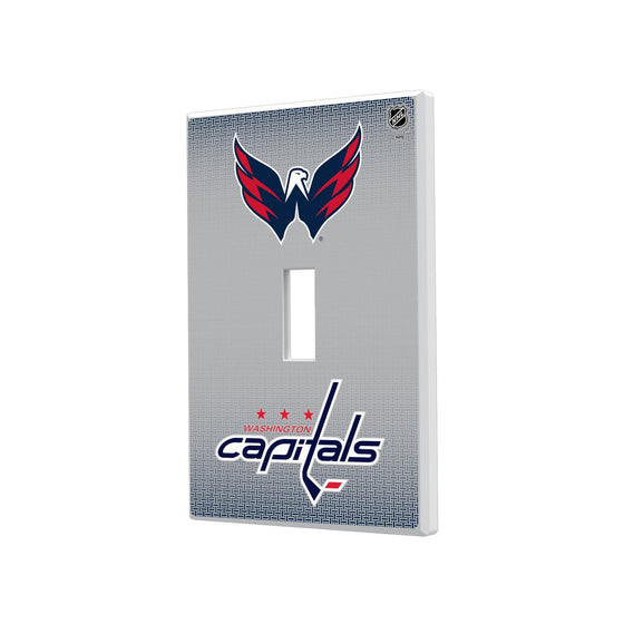 Washington Capitals Linen Hidden-Screw Light Switch Plate-0