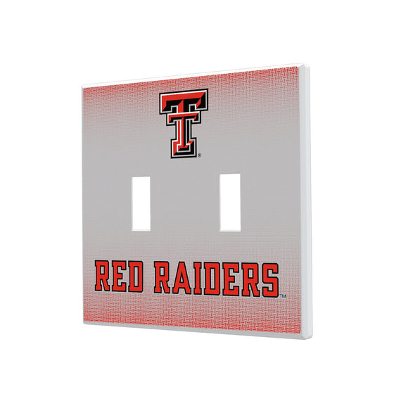 Texas Tech Red Raiders Linen Hidden-Screw Light Switch Plate-2