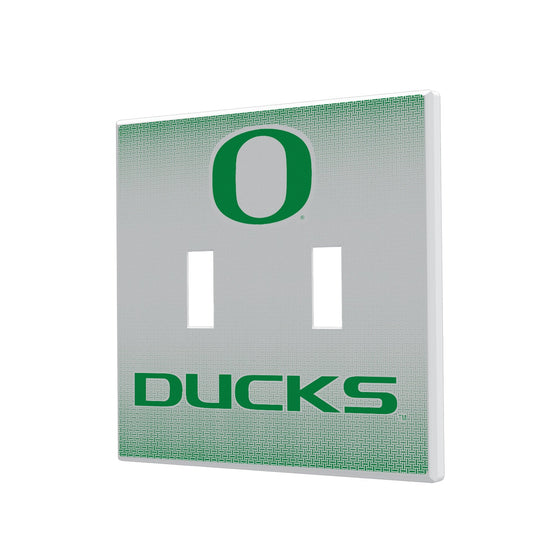 Oregon Ducks Linen Hidden-Screw Light Switch Plate-2