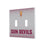 Arizona State Sun Devils Linen Hidden-Screw Light Switch Plate-2