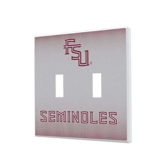 Florida State Seminoles Linen Hidden-Screw Light Switch Plate-2