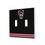 North Carolina State University Wolfpack Stripe Hidden-Screw Light Switch Plate-2