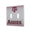 Texas A&M Aggies Linen Hidden-Screw Light Switch Plate-2