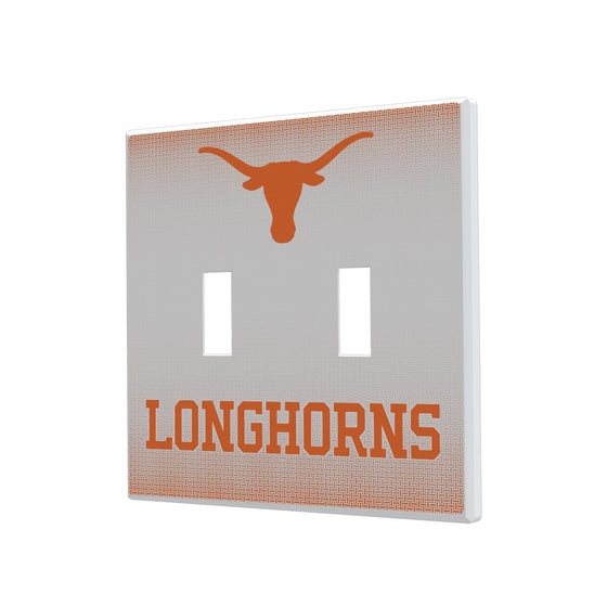 Texas Longhorns Linen Hidden-Screw Light Switch Plate-2