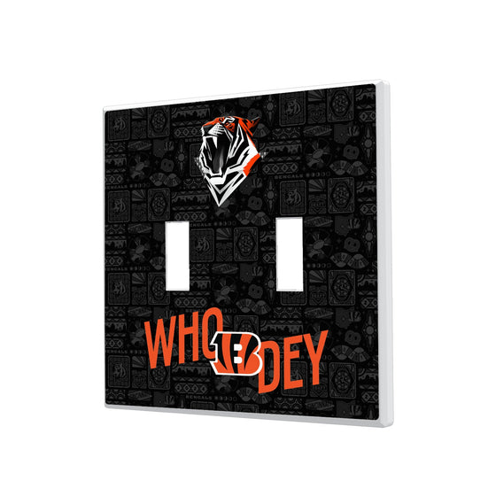 Cincinnati Bengals 2024 Illustrated Limited Edition Hidden-Screw Light Switch Plate-2