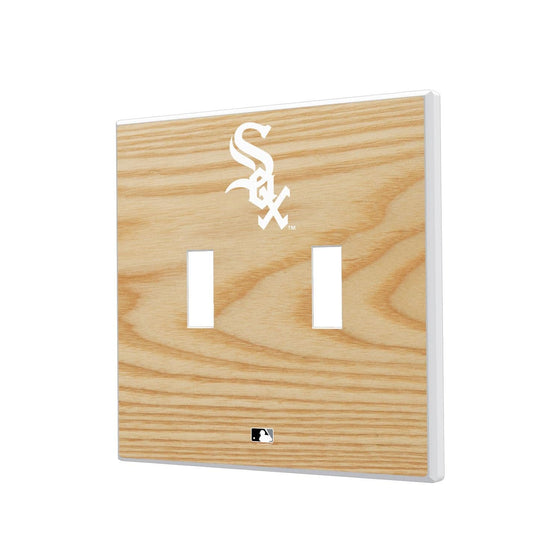 Chicago White Sox Wood Bat Hidden-Screw Light Switch Plate-2
