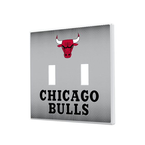 Chicago Bulls Linen Hidden-Screw Light Switch Plate-2